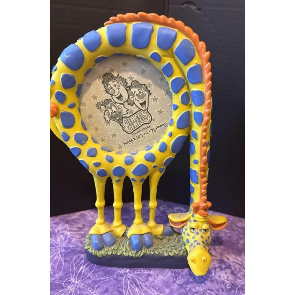 Vintage Giraffe Picture Frames Lot Of 4 Ornate‎ Whimsical Vintage Pewter Mini